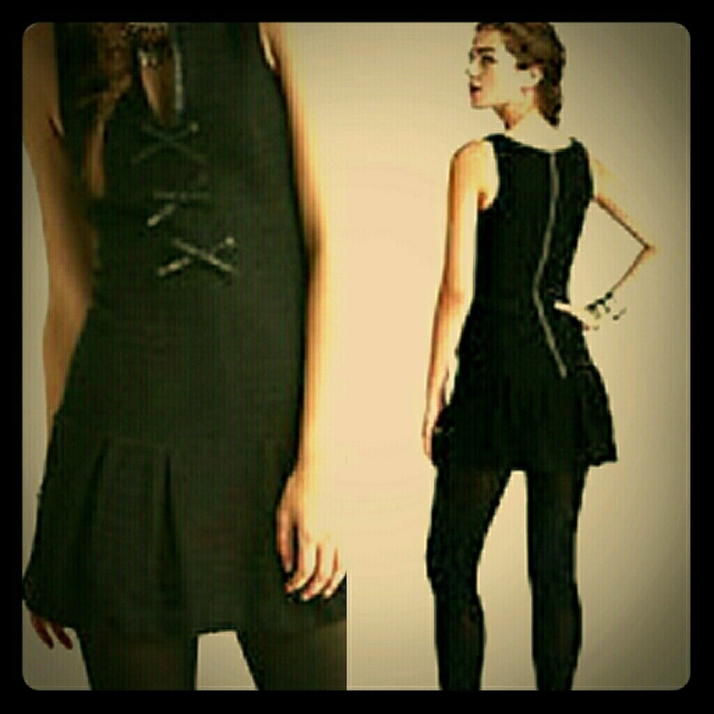 SALE! Free people black drop waist dress